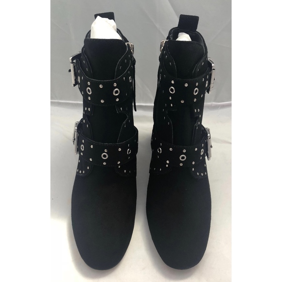 New Rebecca Minkoff Logan Booties Black Suede - Picture 7 of 8